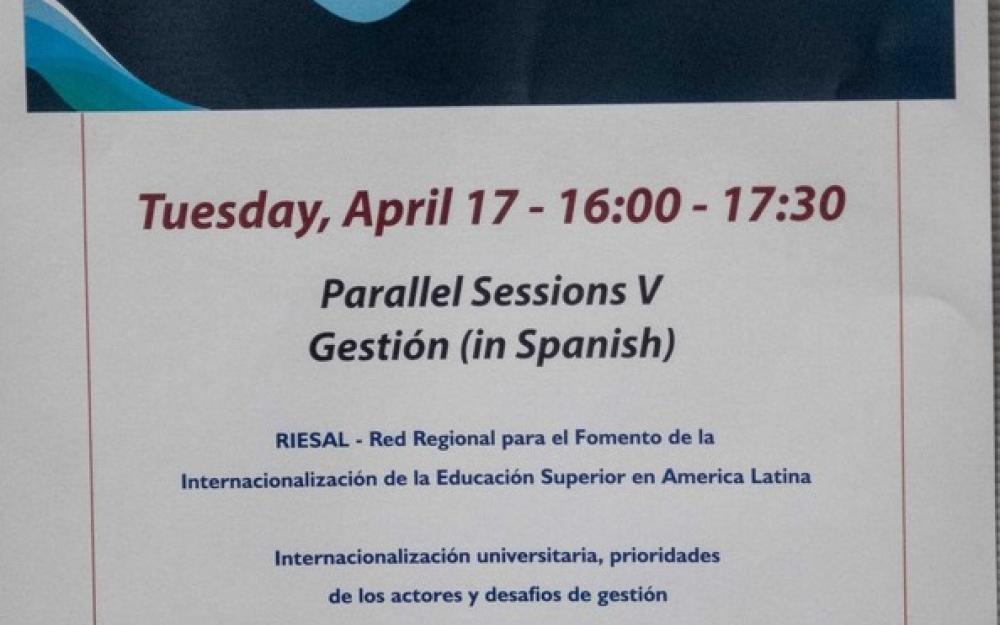 El proyecto Erasmus+ RIESALfue presentado en la más reciente edición de FAUBAI dentro del tema eje de gestión de la educación superior internacional. 