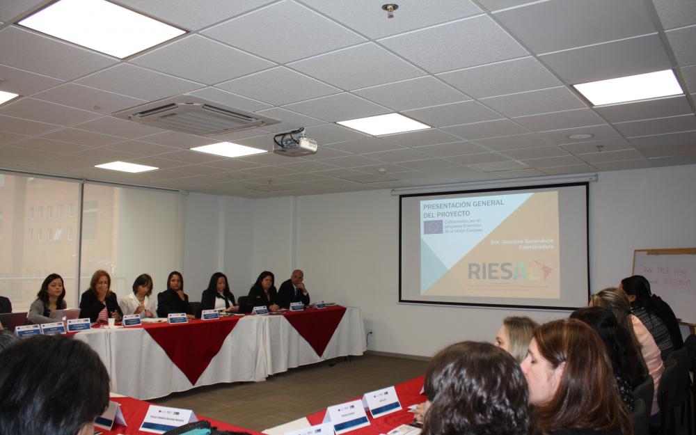 Presentación del proyecto de RIESAL (Red Regional para el fomento de la Internacionalización de la Educación Superior en América Latina)